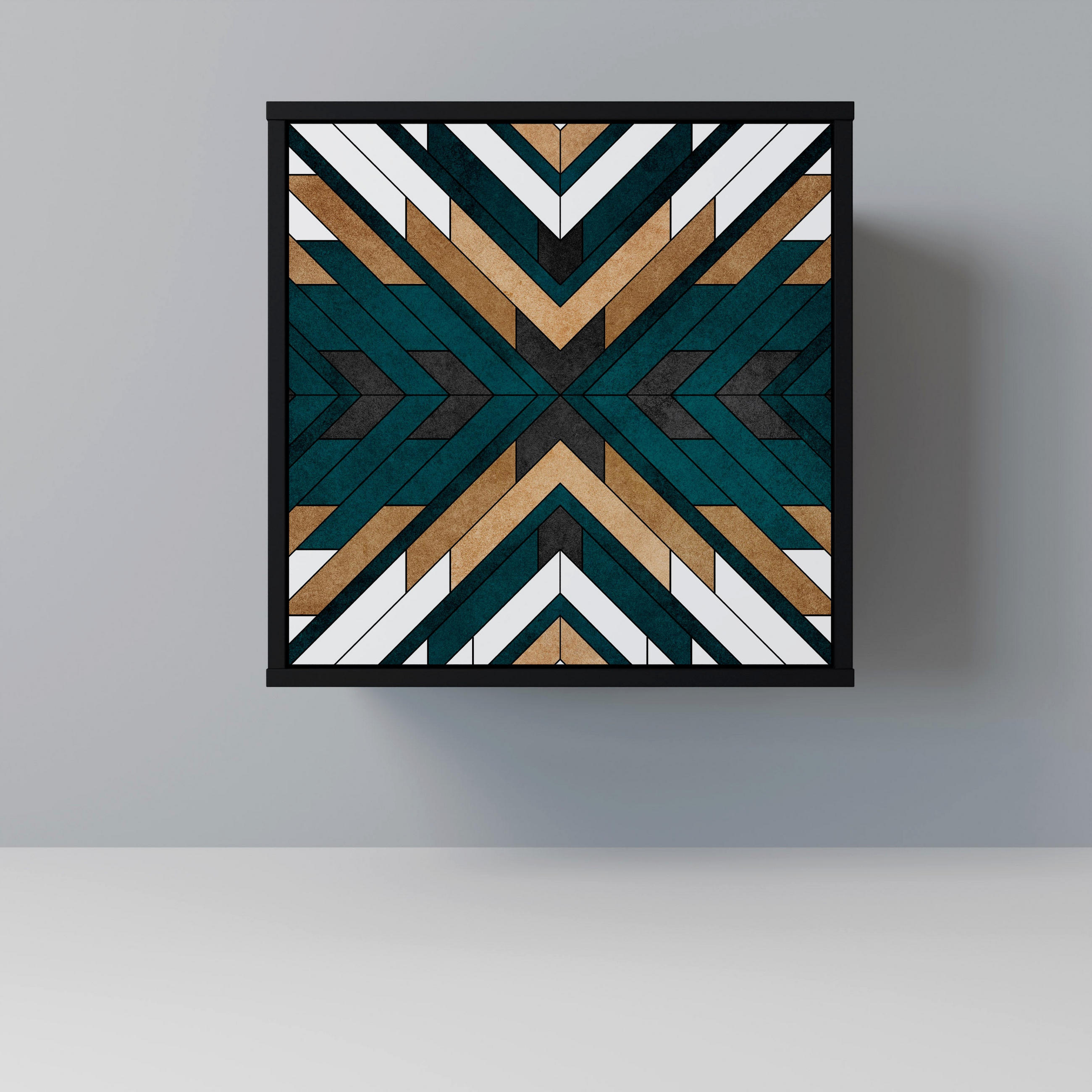 SpaceRebels Sideboard Schwarz 57.5x57.5x42 cm