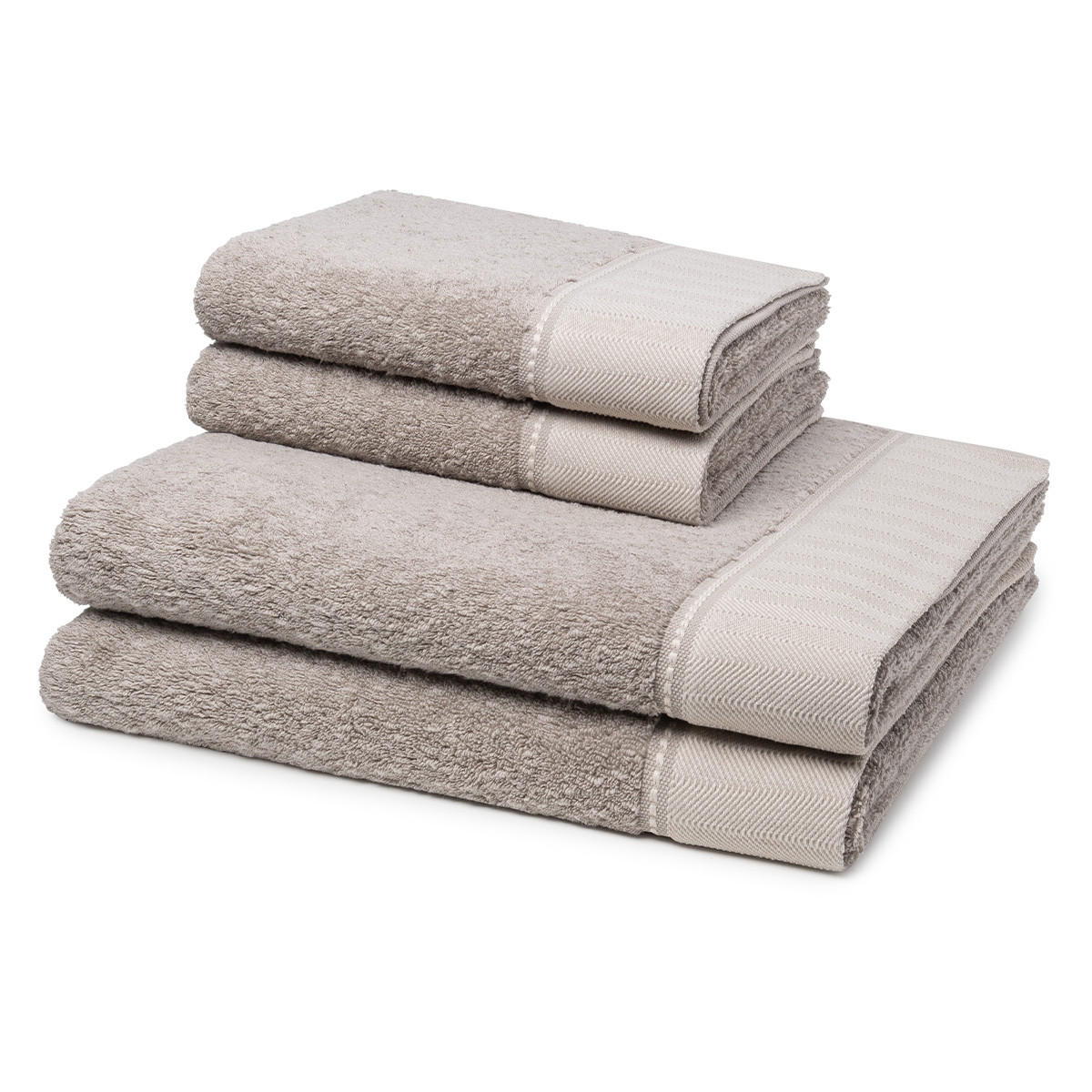 FROTTIERSET Brooklyn 4-teilig - Braun, Textil (50/100cm) - MÖVE