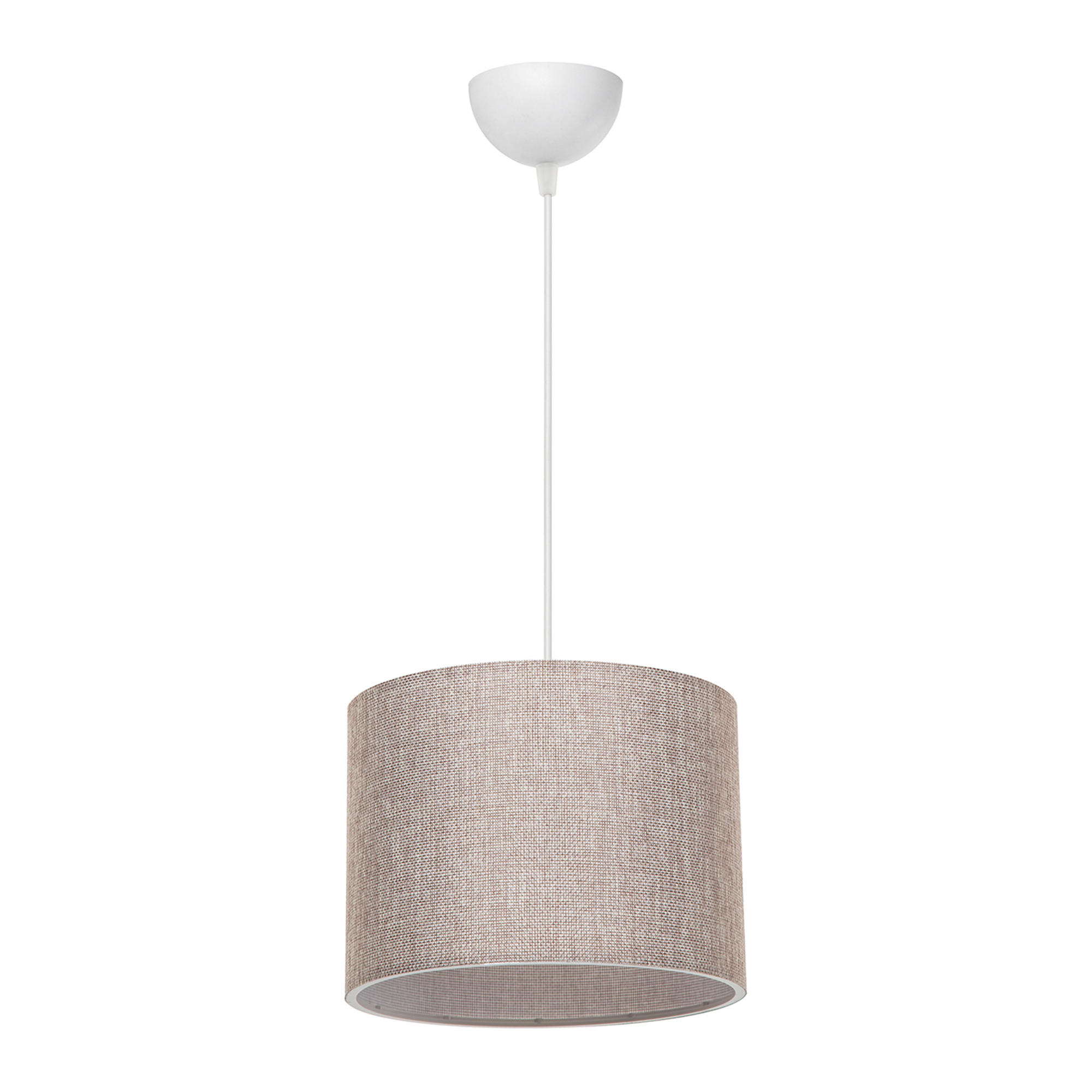 HÄNGELAMPE Willenhall - Sandfarben, Textil (22/22/60cm) - lux.pro