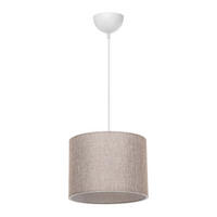 HÄNGELAMPE Willenhall - Sandfarben, Textil (22/22/60cm) - lux.pro