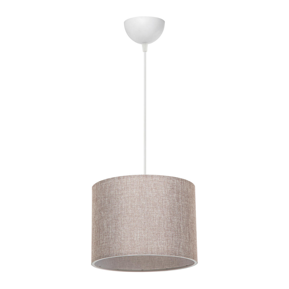 HÄNGELAMPE Willenhall - Sandfarben, Textil (22/22/60cm) - lux.pro