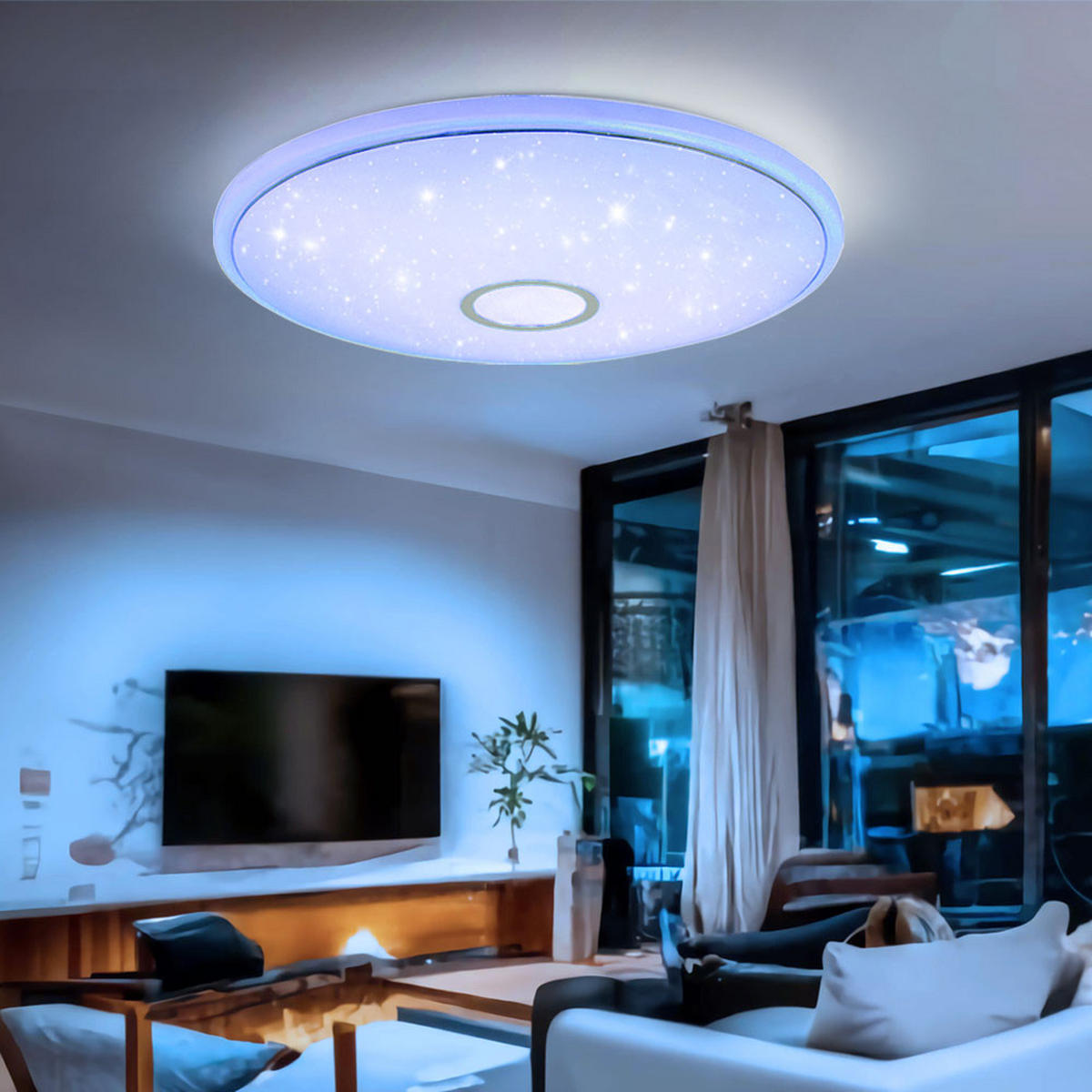 LED DECKENLEUCHTE Connor Weiss Acryl - Weiß, Metall (50/50/6.5cm)