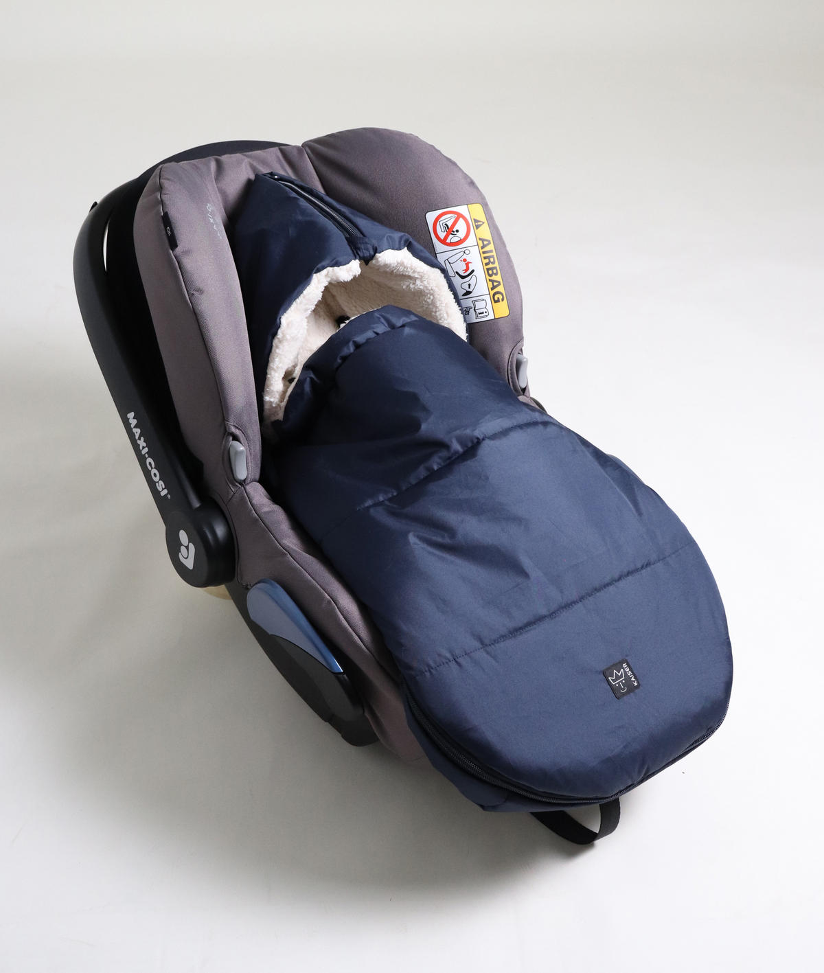 BABYSCHALENFUSSSACK Hoody 2.0, navy/cream - Dunkelblau, Textil (40/3/80cm) - Kaiserbaby