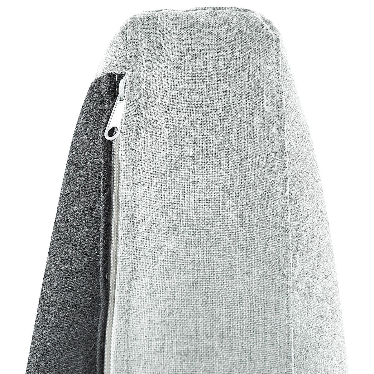 SESSEL Polsterbezug Grau Vietas - Grau, Textil/Metall (85/88/67cm) - Beliani