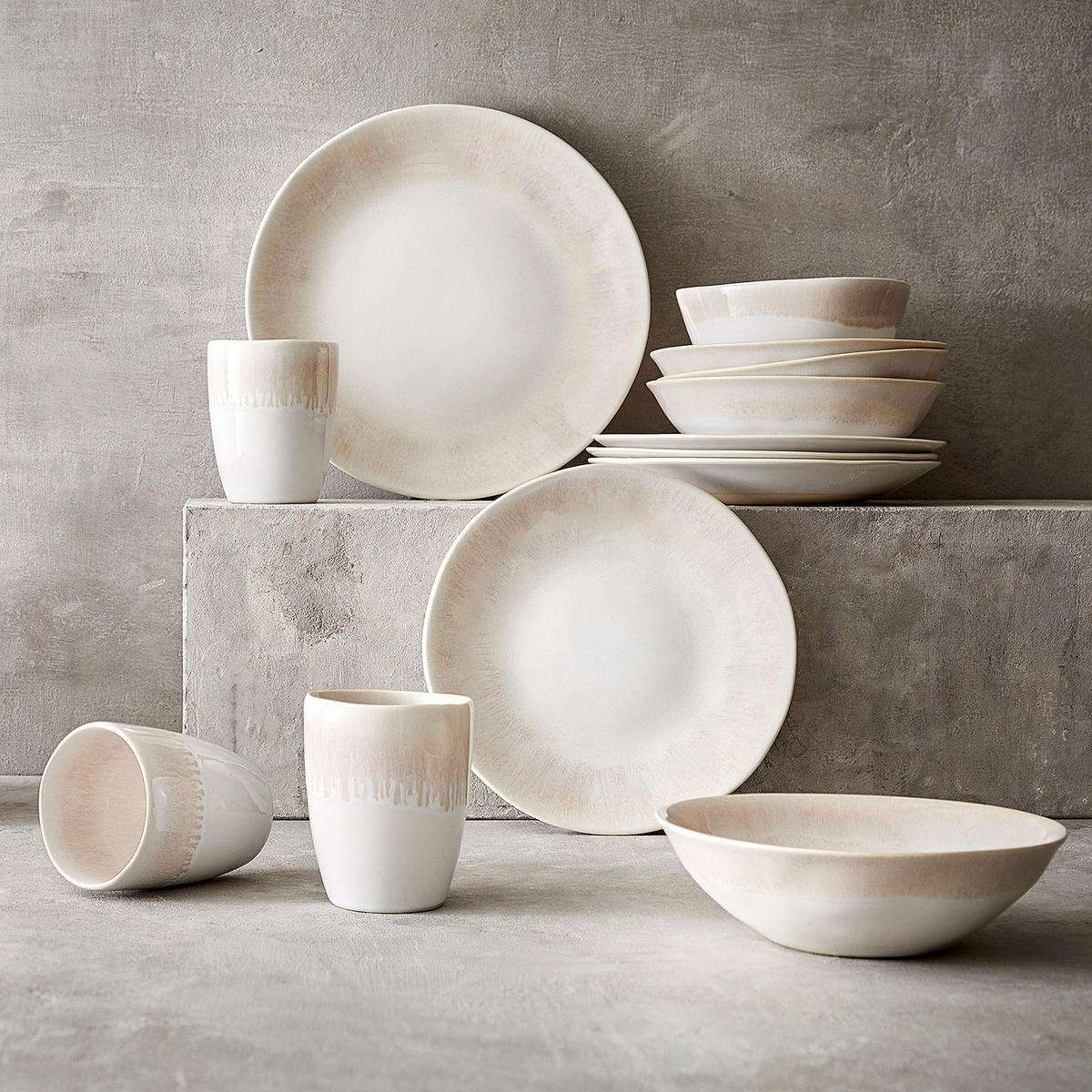 DINNERTELLER (4er Set) Atlantis - Beige, Keramik (28/28/3cm) - Butlers