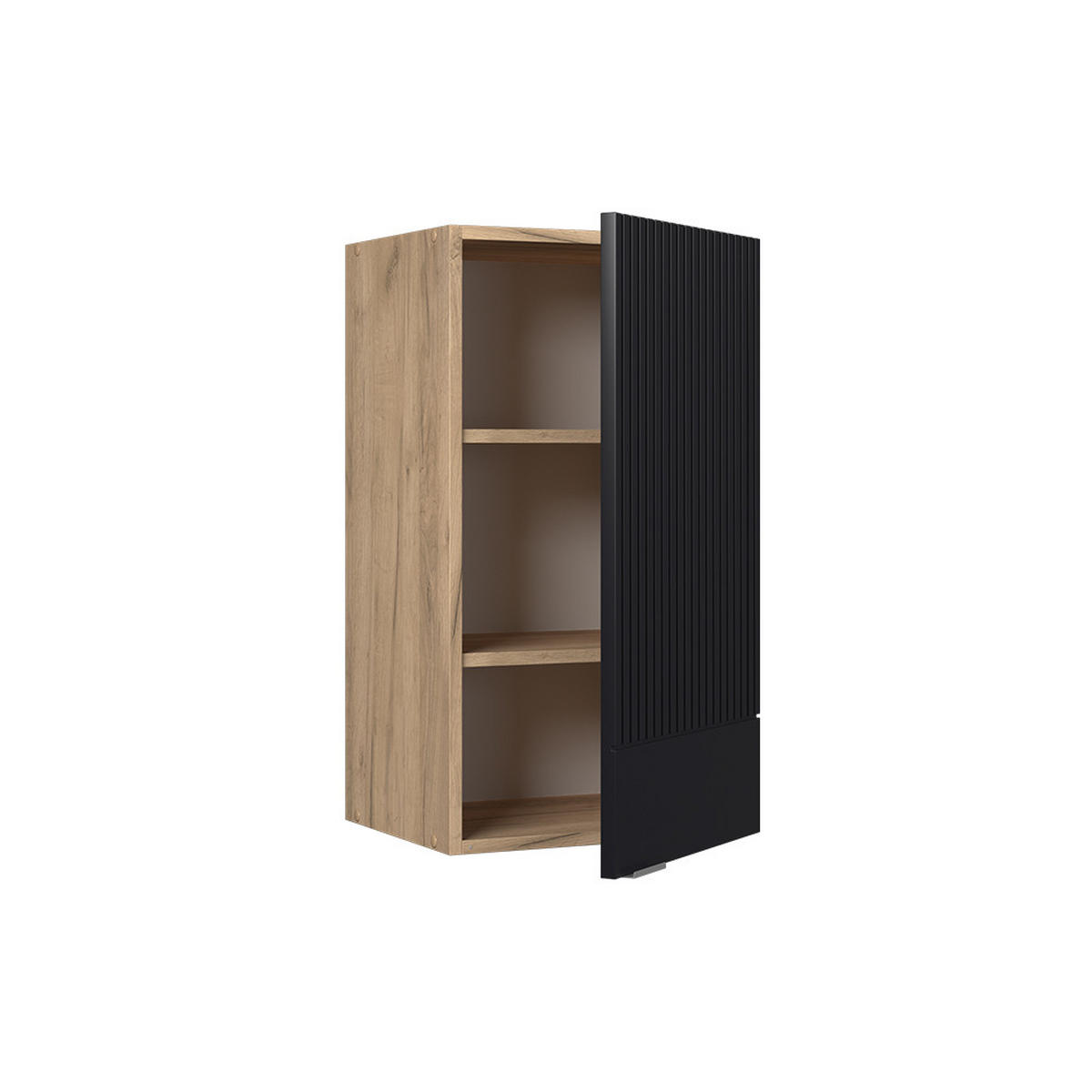 ZÁVĚSNÁ SKŘÍŇKA Fame-Line, černé pruhy, 40 cm - medově dubová/černá, kompozitní dřevo (40/72/34.1cm) - Vicco