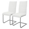 ESSZIMMERSTUHL weiß 2er Set - Weiß, Metall (57/102/40cm) - ML-DESIGN