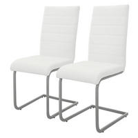 ESSZIMMERSTUHL weiß 2er Set - Weiß, Metall (57/102/40cm) - ML-DESIGN