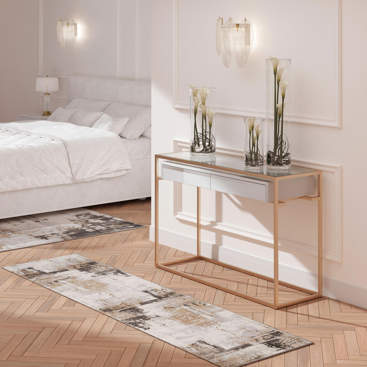 WEBTEPPICH Grace Beige - Beige, Textil (240/330cm) - Kukoon Rugs