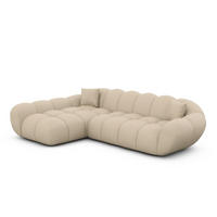 ECKSOFA Liva Beige Kunstleder L-Form Links - Beige, Kunststoff (265/160cm) - VAROYAL