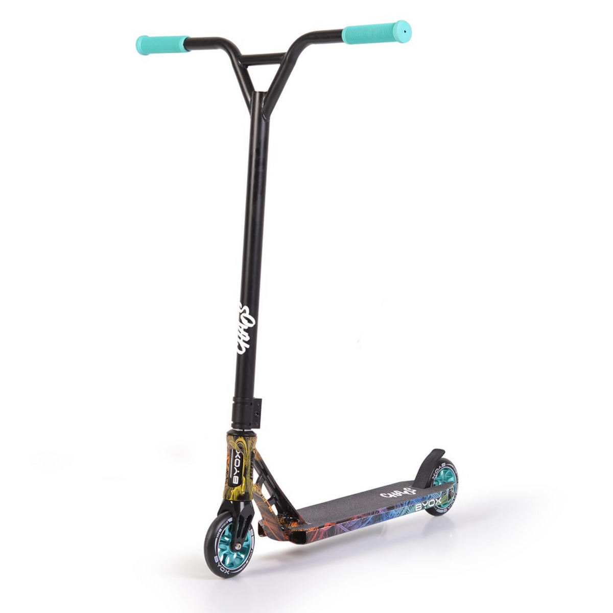 KINDERROLLER Chaos blau PU-Räder, ABEC-9, Lenker 360° drehbar, Hinterradbremse - Blau, Metall (70/61/91cm)