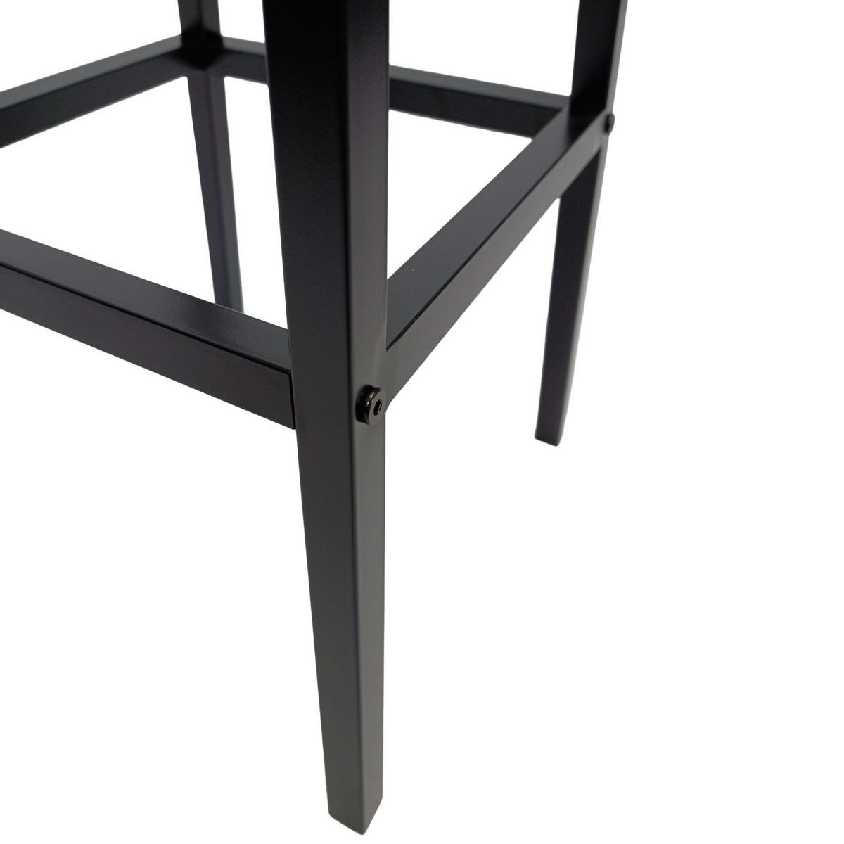 BARHOCKER Holzoptik Metall Eichefarbe Schwarz 2er Set 65×30×30 cm - Eichefarben/Schwarz, Holzwerkstoff/Metall (32/65/32cm) - Begryf