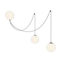 HÄNGELEUCHTE Twins - Schwarz - 20/20/300 cm - Schwarz, Metall (20/20/300cm) - Maytoni