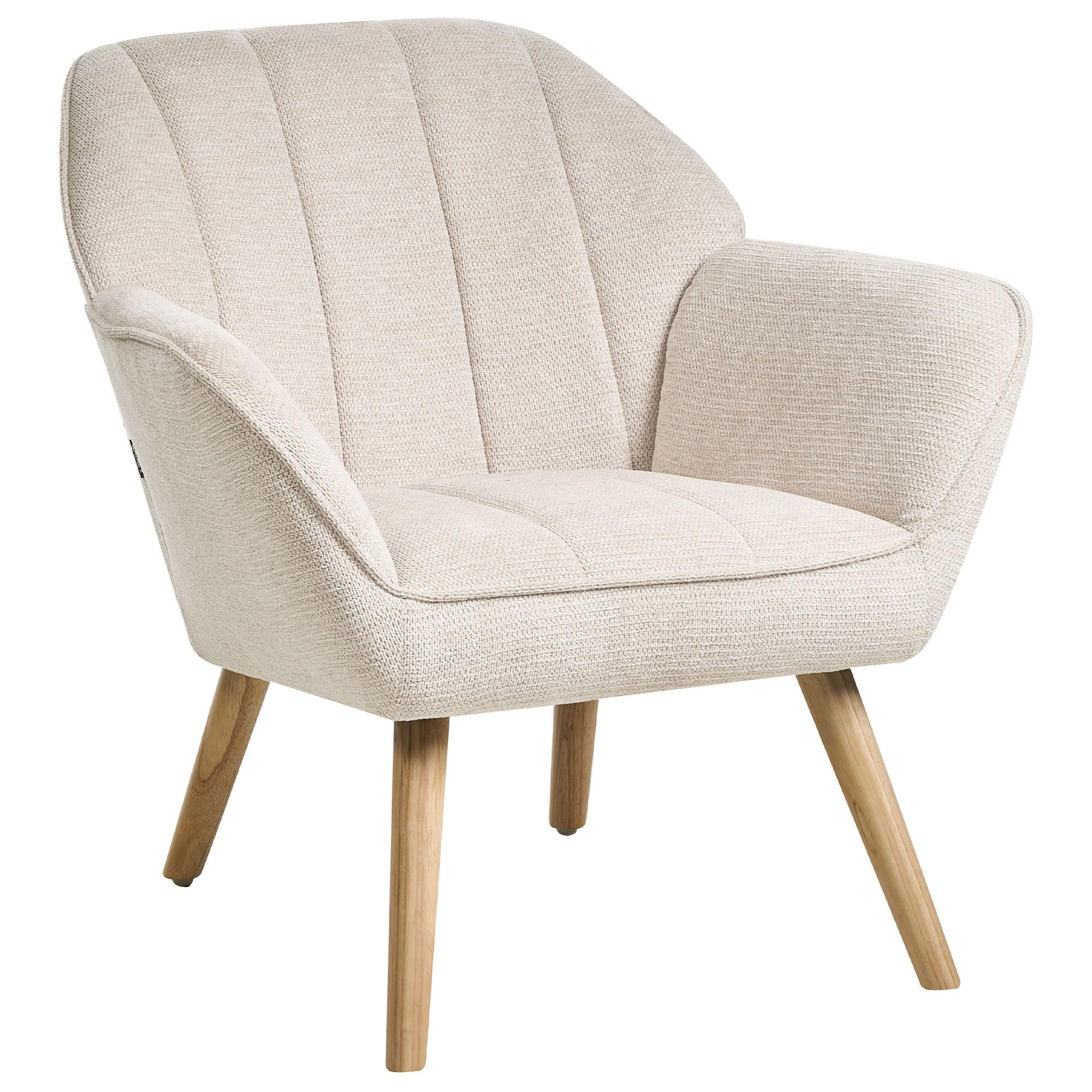SESSEL Stoff HellbeigeTorud - Beige, Textil (79/76/72cm) - Beliani