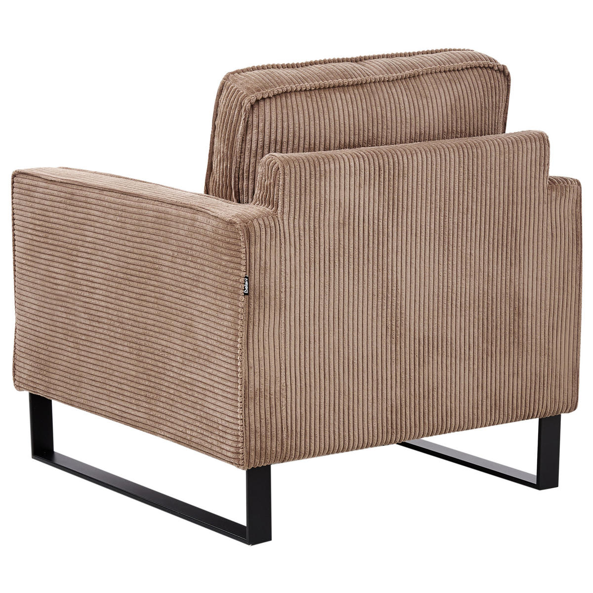 SESSEL Beige Vind - Beige/Schwarz, Textil (79/82/85cm) - Beliani