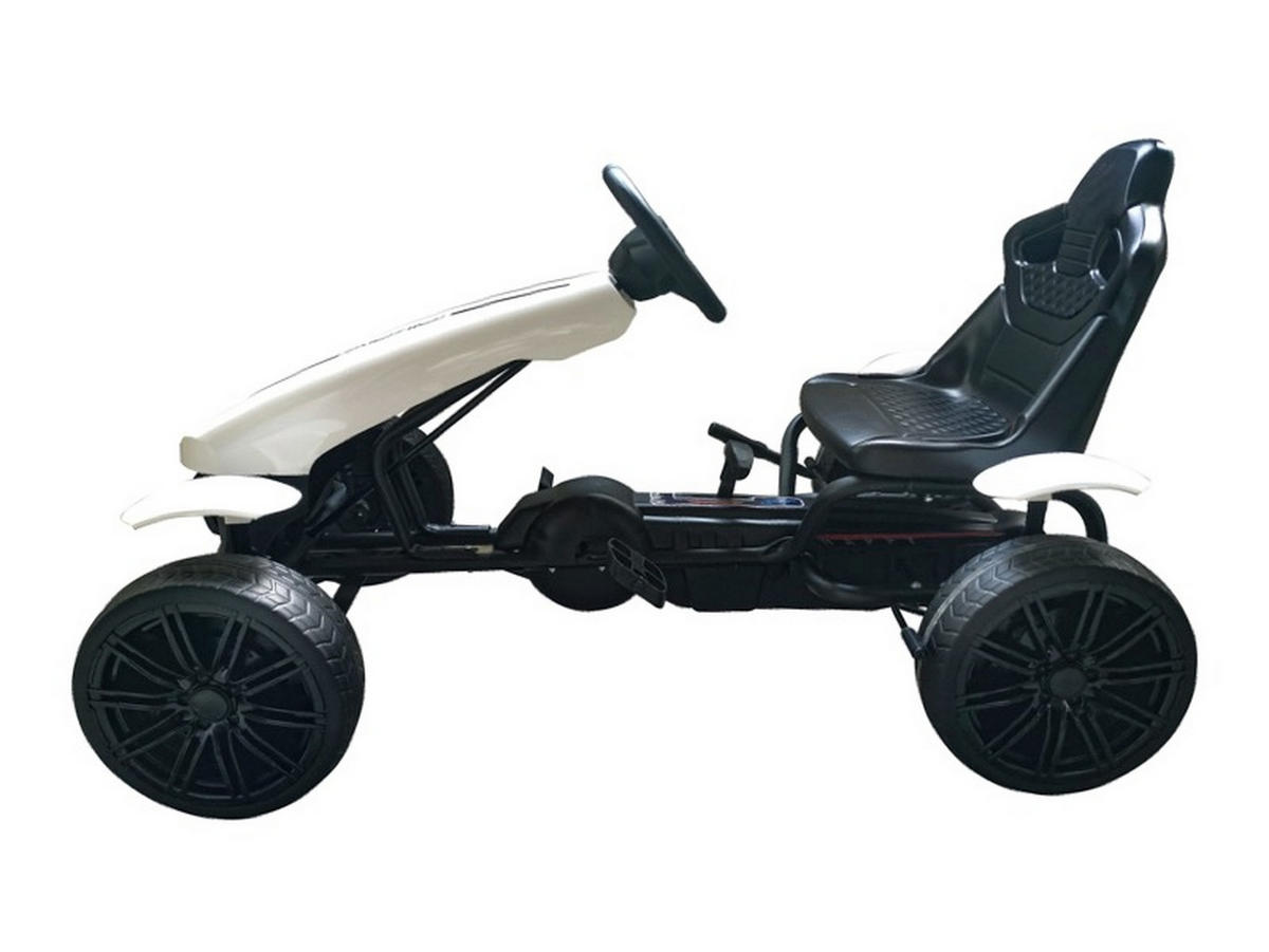 GOKART TRETAUTO Matteo weiß - Weiß, Kunststoff (115/62/60cm) - TPFLiving