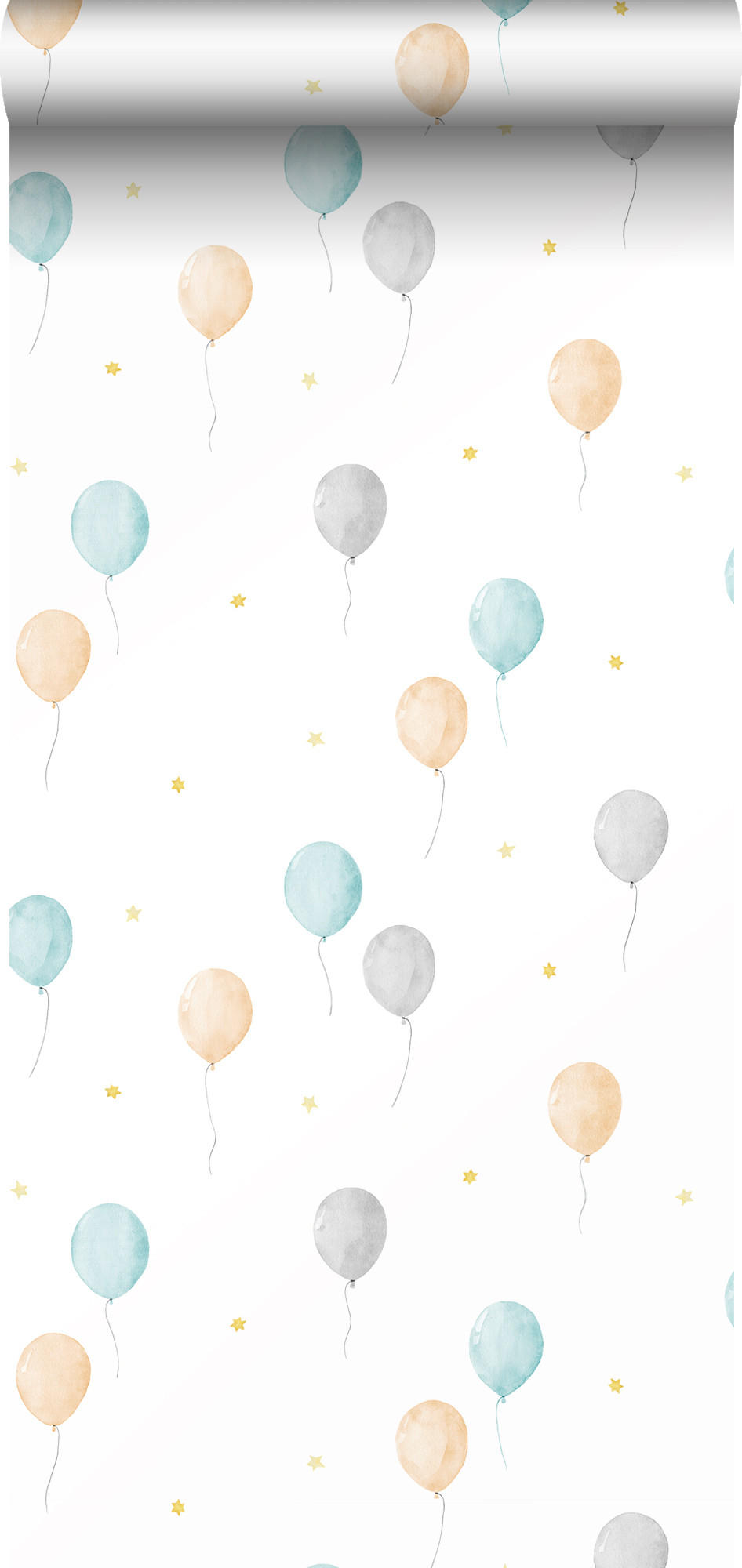 TAPETE Luftballon - Weiß, Papier (53/0.1cm) - Sanders & Sanders