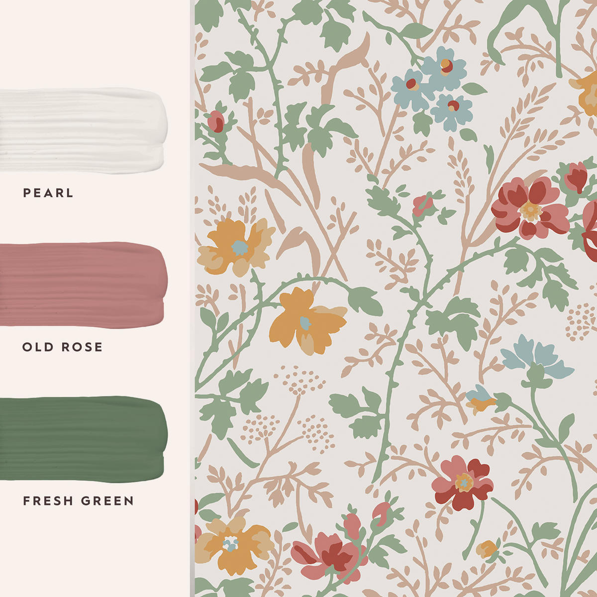 VLIESTAPETE Shropshire 1000x52cm - Pink, Papier/Kunststoff (52/1000cm) - LAURA ASHLEY