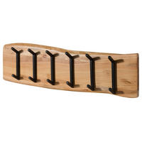 WANDGARDEROBE Akazie 100x3x25 natur lackiert MELBOURNE #105 - Naturfarben, Holz (100/25/3cm) - Massivmoebel24