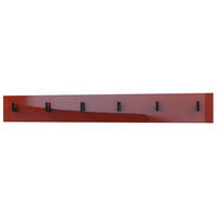 GARDEROBENPANEEL Linea Bordeaux Hochglanz - Bordeaux, Holzwerkstoff (110.5/14.5/3.5cm) - Vladon
