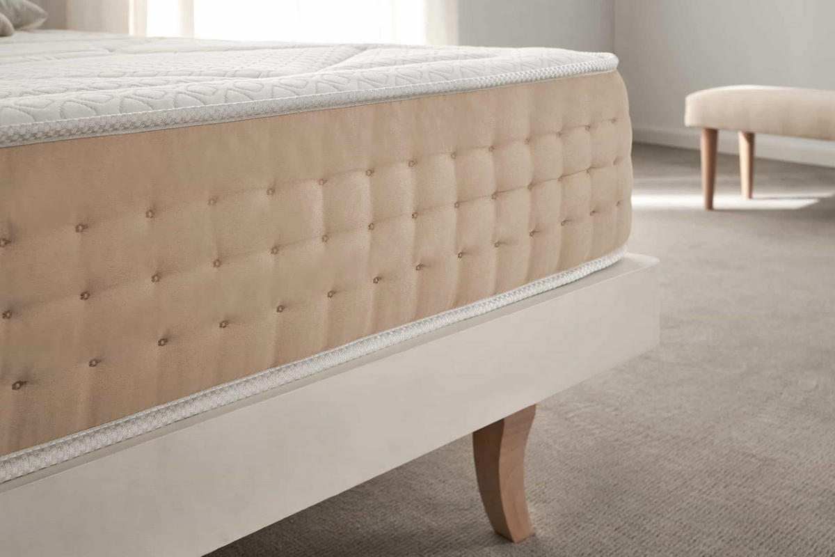 MATRATZE Memory Royal Multizone 25 cm, 180x200 cm - Beige, Textil (180/200cm) - Moonia