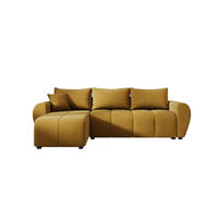 ECKSOFA MOLISA L Itaka 33 Links mit Schlaffunktion - Currygelb, Textil (245/145cm) - Bedante