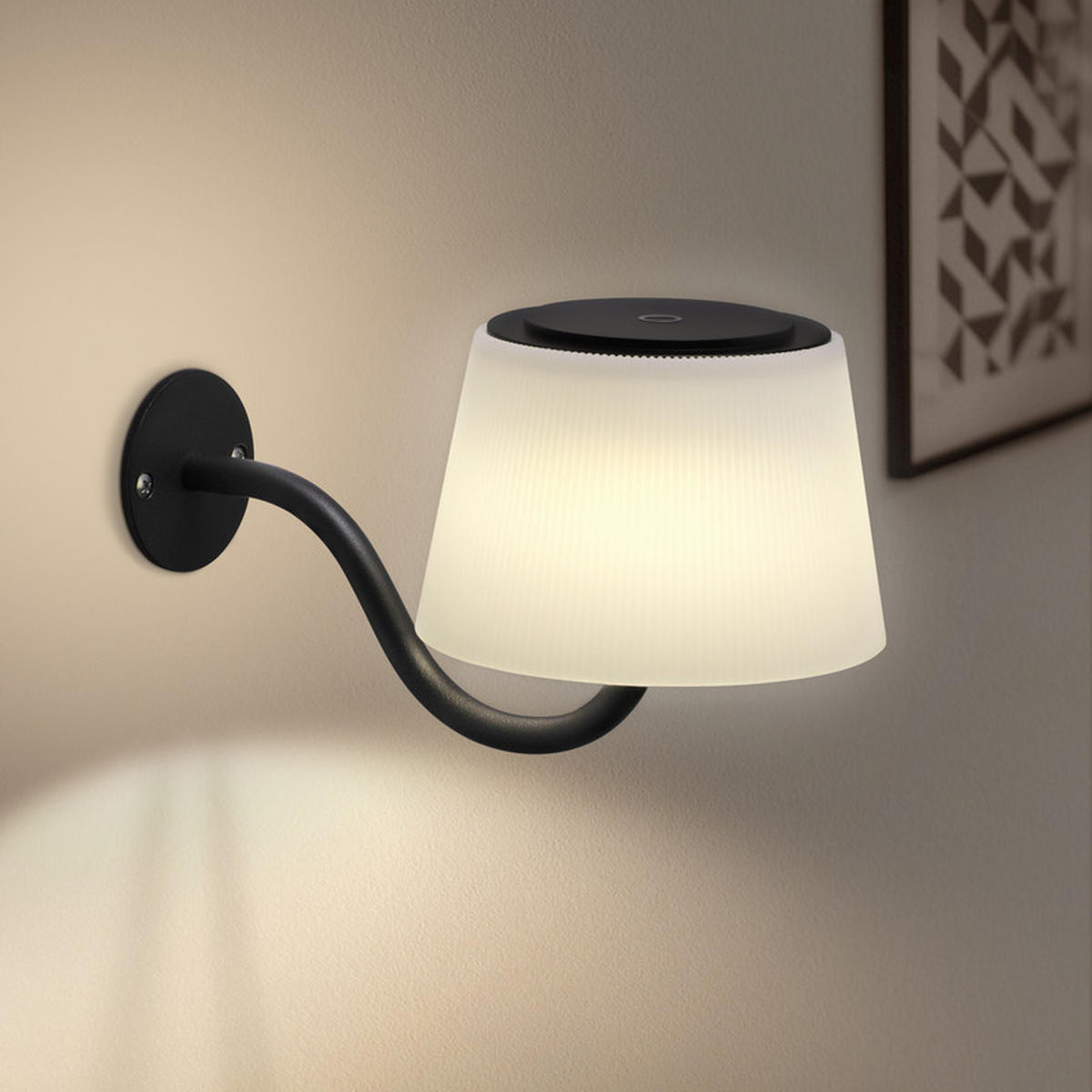 NÁSTĚNNÉ LED svítidlo Yarbro 18/13/13 cm (sada 2 ks) - černá, plast (13/13/18cm) - Nettlife