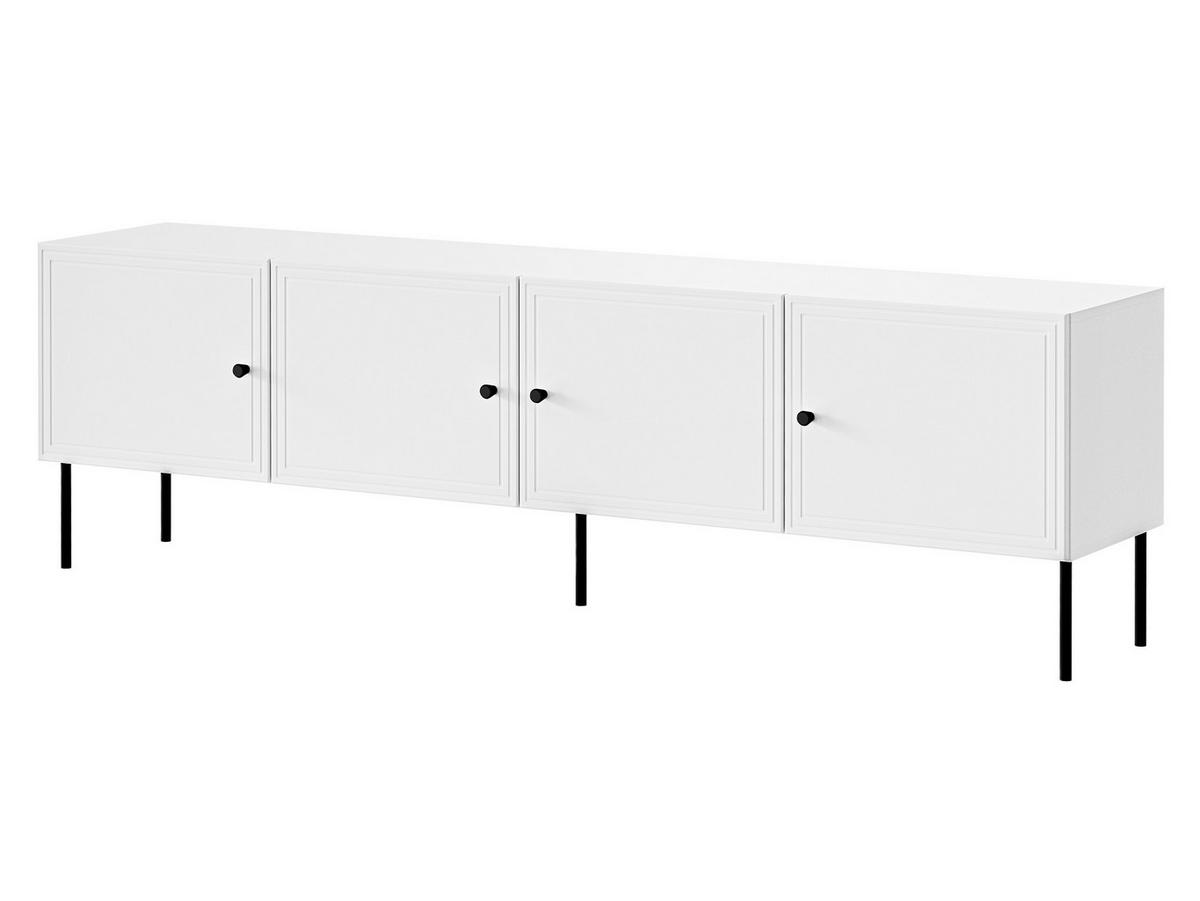 TV-LOWBOARD Palazzo Bis 200 4D - Schwarz/Weiß, Holzwerkstoff/Kunststoff (201/40/60cm) - MIRJAN24