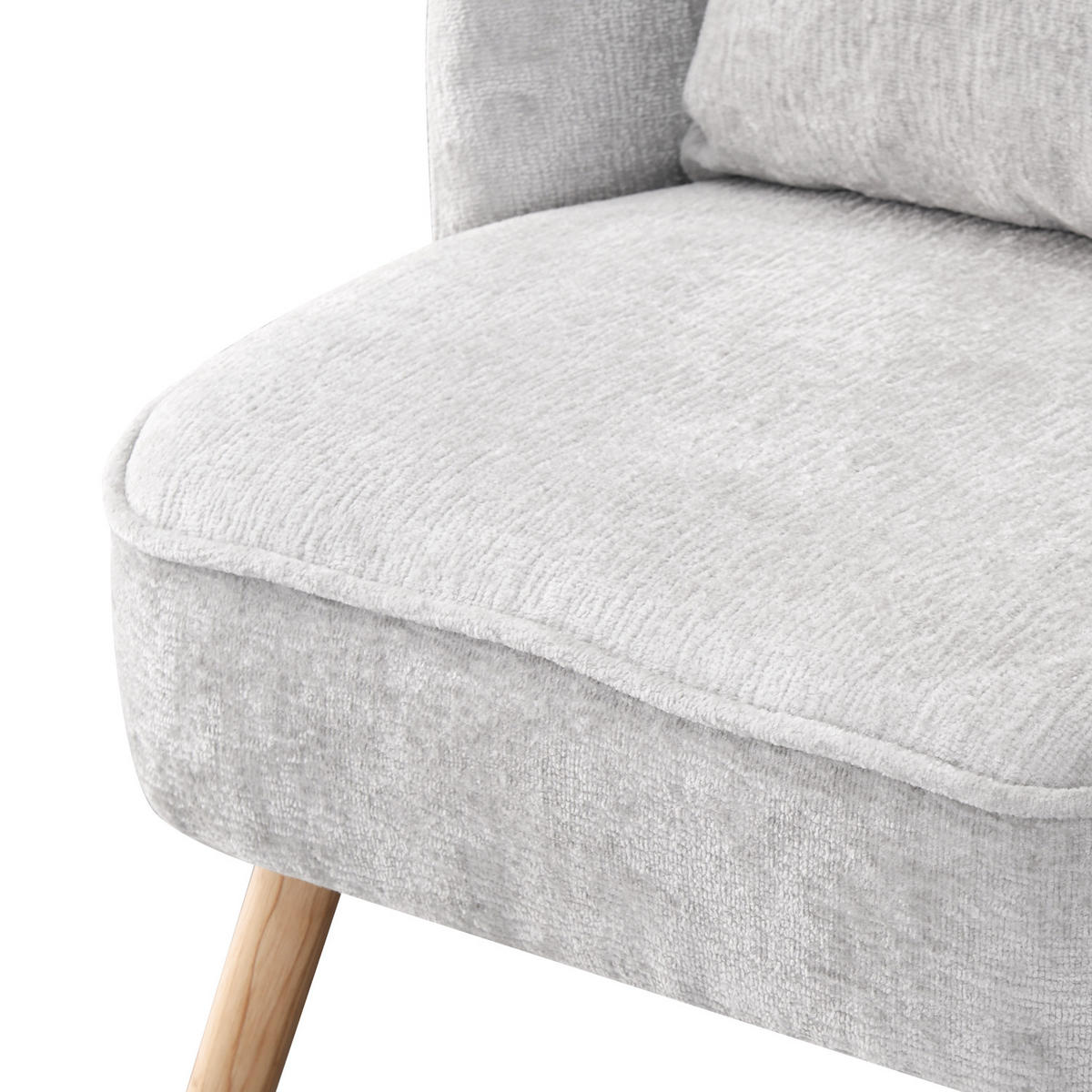 SESSEL YOYO Grau - Grau, Eichenholz/Textil (63/80/70cm) - B&D Home