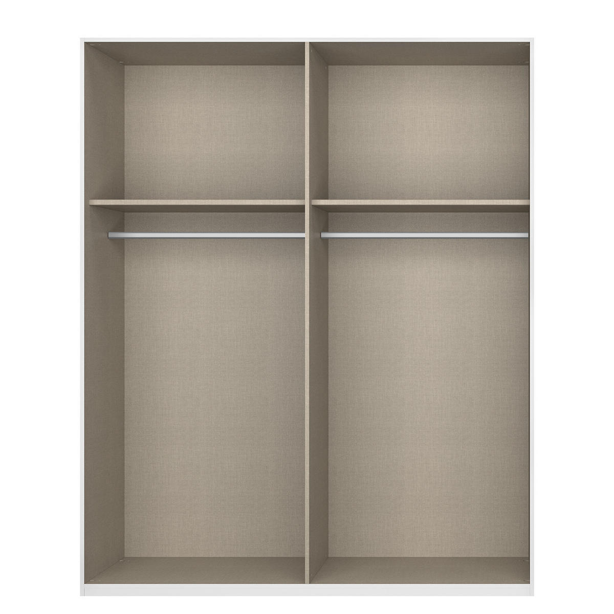 DREHTÜRENSCHRANK - Weiß, Holzwerkstoff (181/236/60cm) - home24