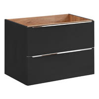 WASCHBECKENSCHRANK Toskana-56 - Anthrazit, Holzwerkstoff (80/57/46cm) - Lomado