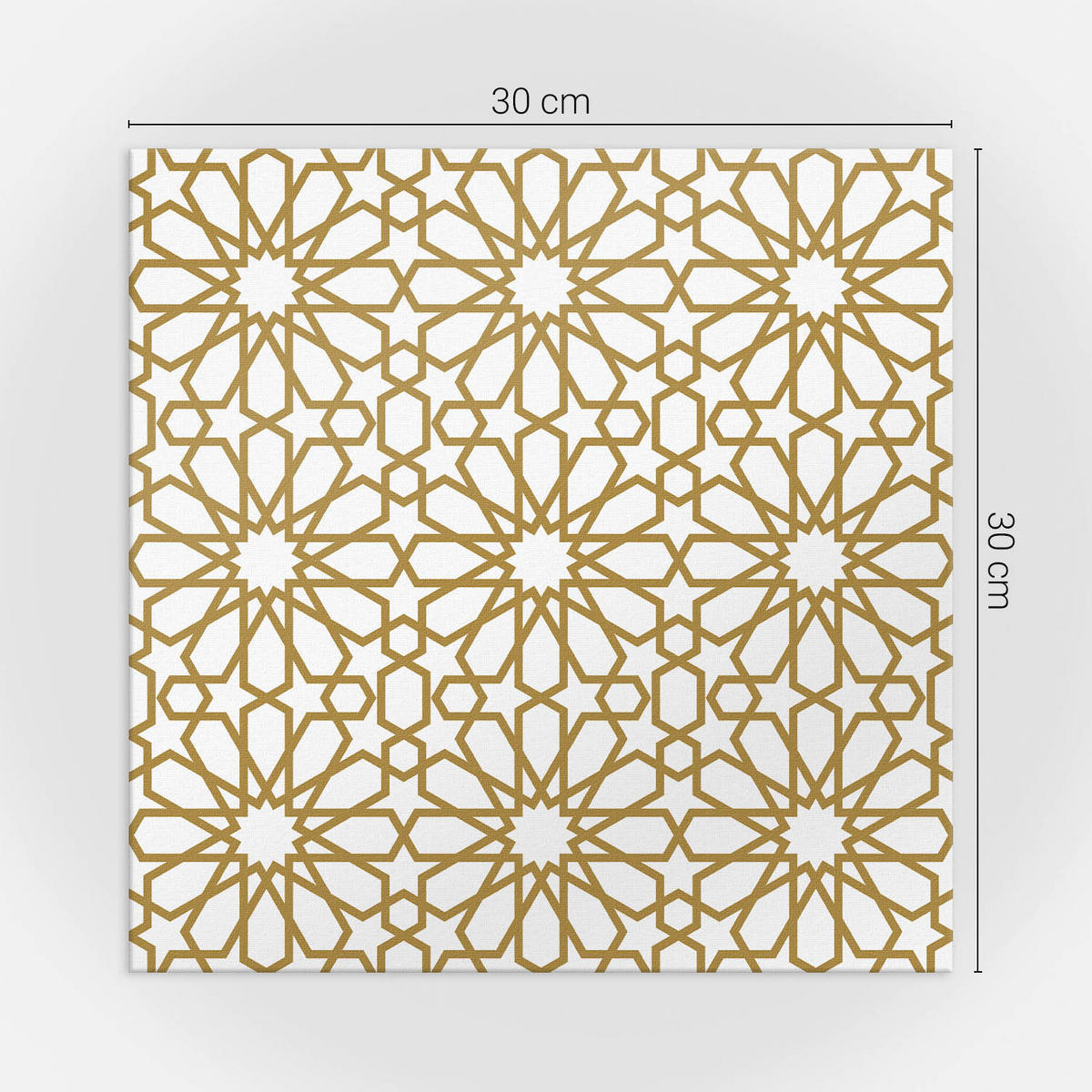 WANDPANEEL 9 Stück 30x30 cm selbstklebend Zahira - Sandfarben, Kunststoff (30/1.6/30cm) - Wallfluent