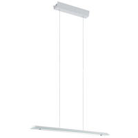 LED HÄNGELEUCHTE Stahl Weiß satiniert - Weiß, Glas (67/7/110cm)