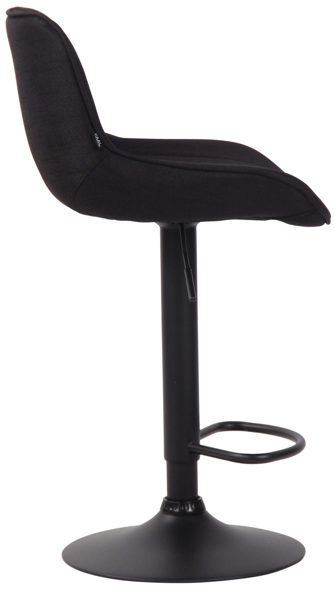 Thumbnail - CLP Barhocker, Schwarz, Textil, 50x86x50 cm, Esszimmer, Barmöbel, Barhocker