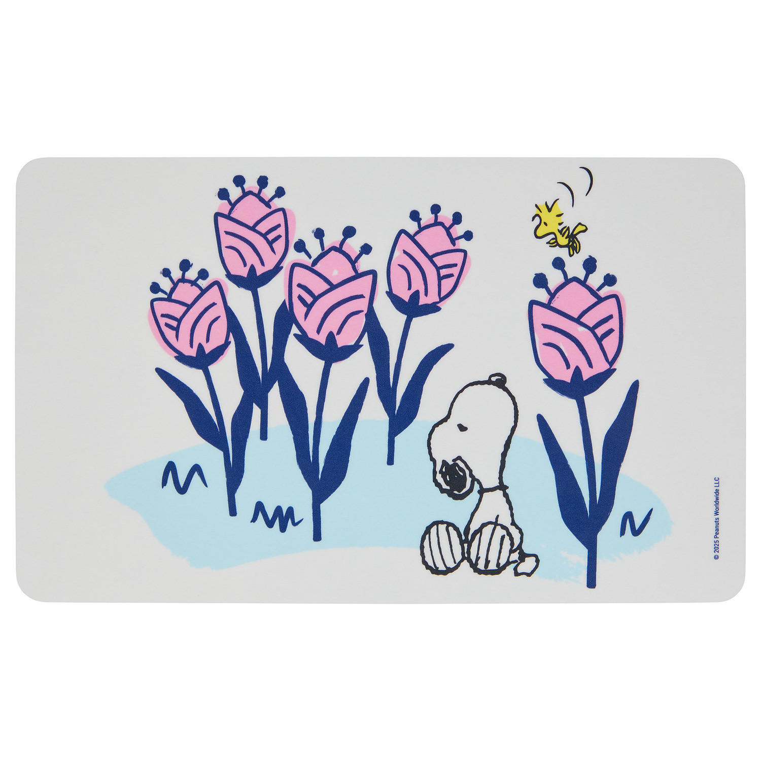 FRÜHSTÜCKSBRETTCHEN Peanuts - Weiß/Rosa, Kunststoff (14/23cm) - Butlers