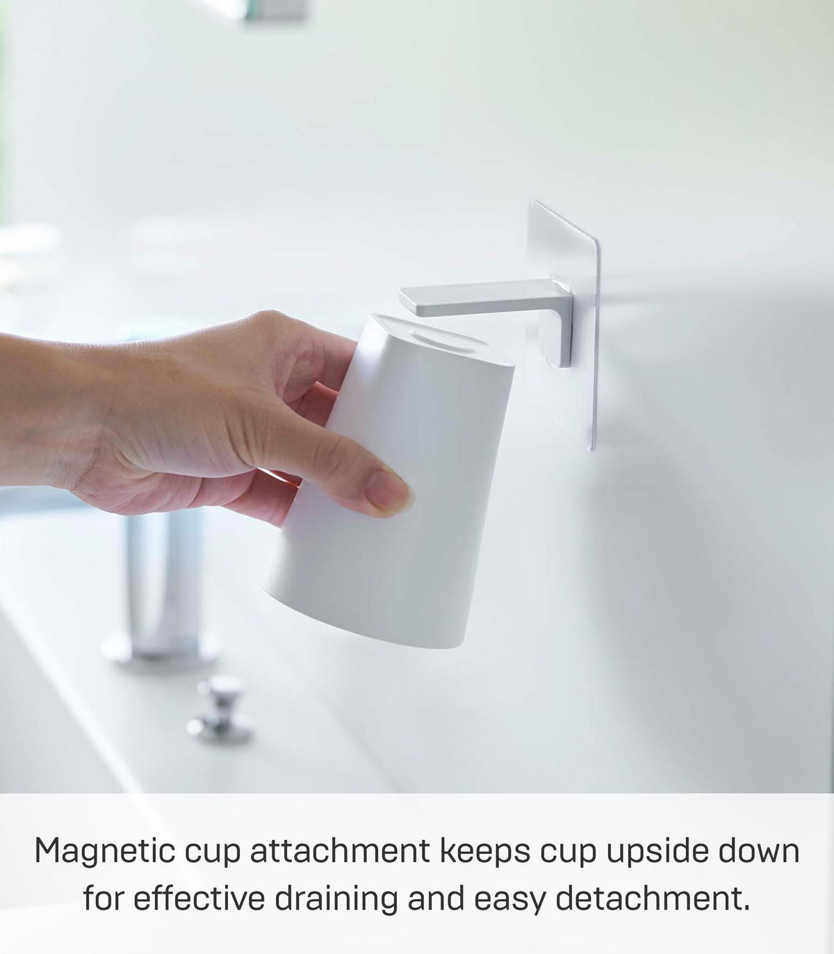 BECHERHALTER Film Hook 5487 - Weiß, Kunststoff (7/9.5/7cm) - Yamazaki