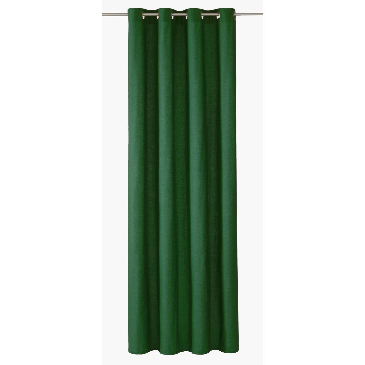 ÖSENVORHANG DOVE Blickdicht - Ulmefarben, Textil (140/0.5/245cm) - Tom Tailor