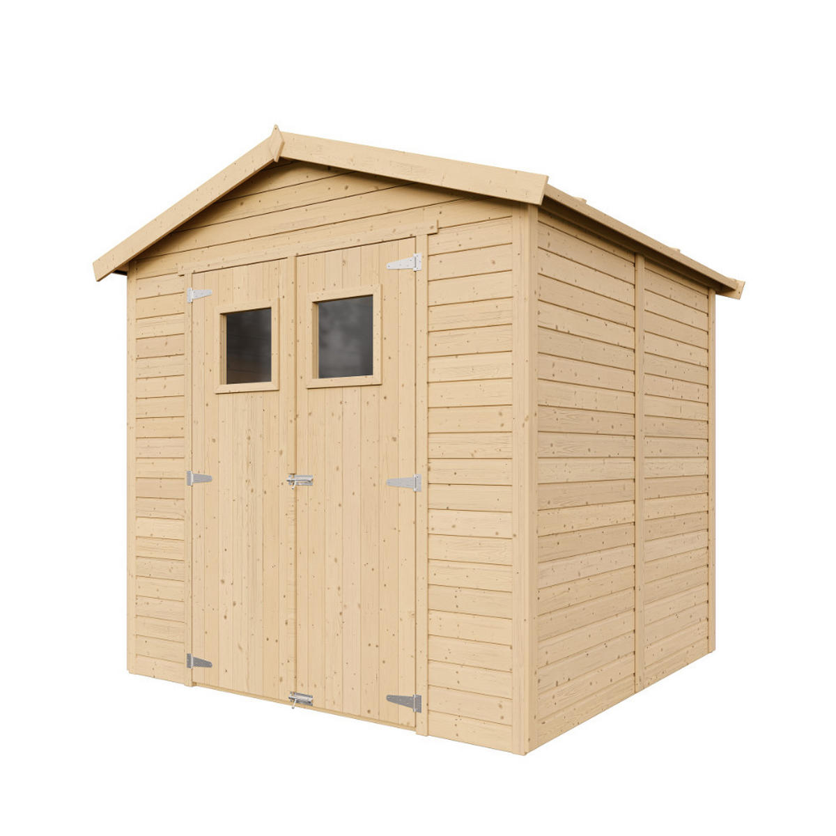 HOLZ GARTENSCHUPPEN - H228x222x233 cm/4,2 m² - M351 - Beige, Holz (233/228/199cm) - Timbela