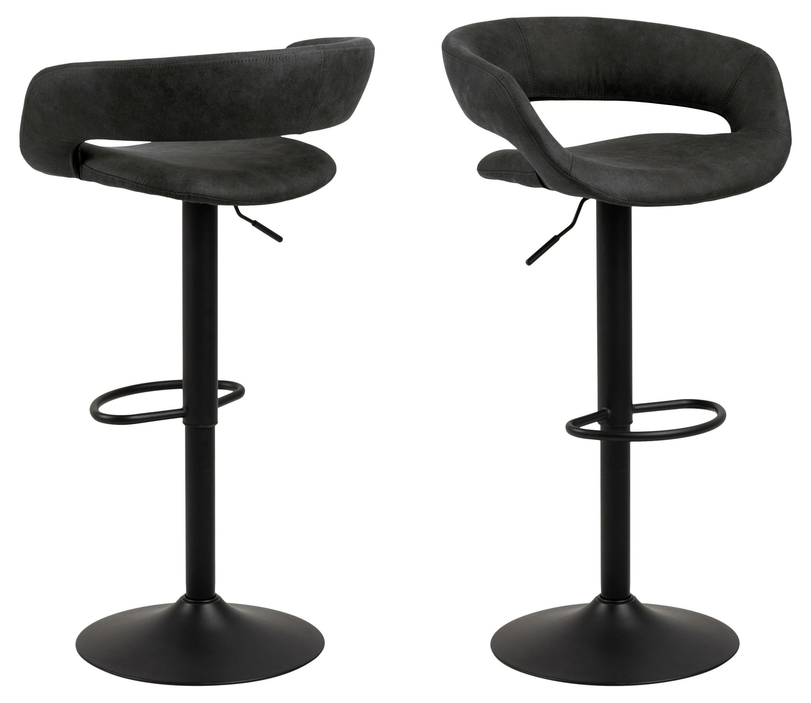 BARHOCKER 2er-Set grau - Grau, Holzwerkstoff (54/101/48cm) - ebuy24