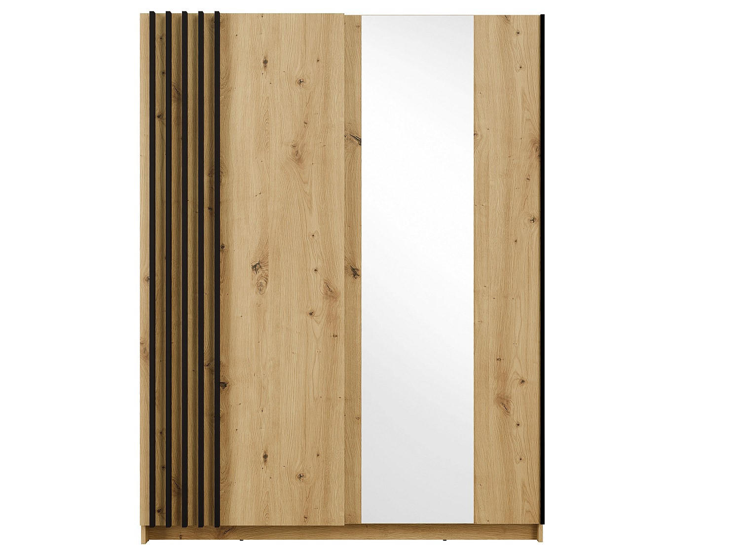 KLEIDERSCHRANK - 150.6 cm x 62 cm - holz - naturfarben hell Calela - Naturfarben, Holz (150.6/198.5/62cm) - Vente-Unique