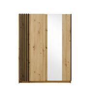 KLEIDERSCHRANK - 150.6 cm x 62 cm - holz - naturfarben hell Calela - Naturfarben, Holz (150.6/198.5/62cm) - Vente-Unique