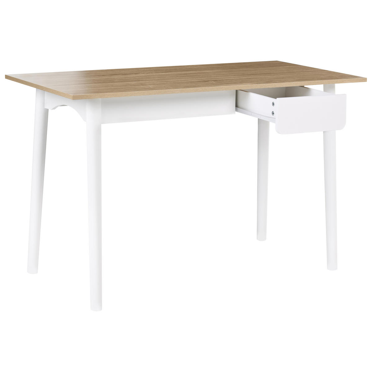 PSACÍ STŮL Světle hnědý/Bílý 120/60 cm Vitrion - světle hnědá, kompozitní dřevo (60/120/76cm) - Beliani