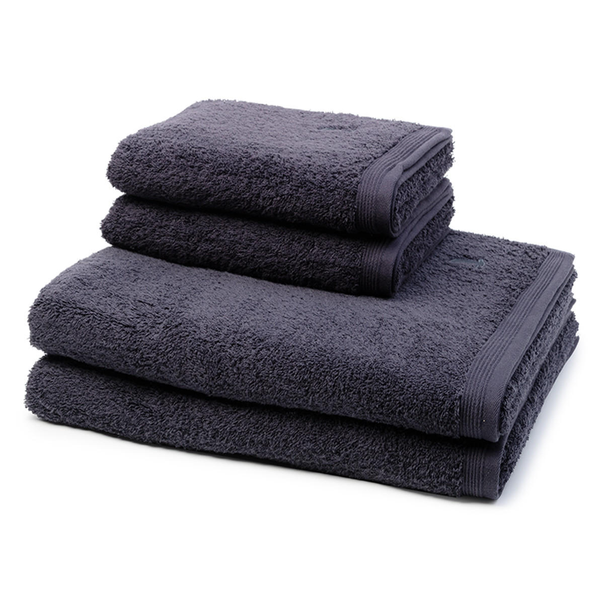 FROTTIERSET Superwuschel 4-teilig - Dunkelgrau, Textil (50/100cm) - MÖVE