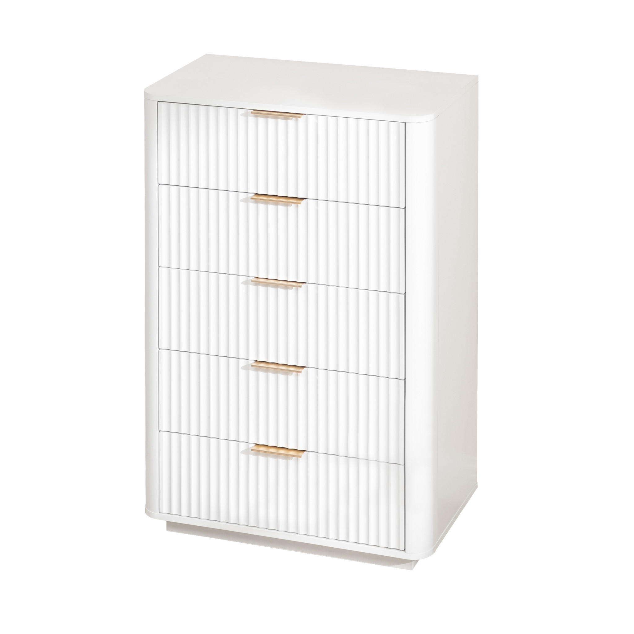 KOMMODE Weiß 70/40/108 cm - Weiß, Holzwerkstoff (70/108/40cm) - PANGIVO