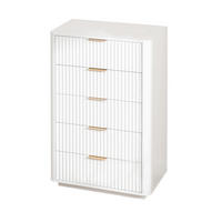 KOMMODE Weiß 70/40/108 cm - Weiß, Holzwerkstoff (70/108/40cm) - PANGIVO