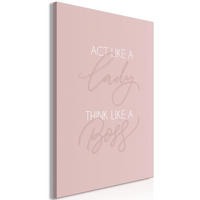 KUNSTDRUCK Rosa 80/120 cm - Pink/Weiß, Textil (80/120cm) - KUNSTLOFT