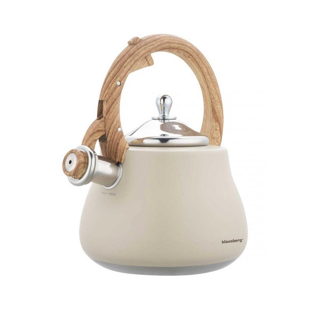WASSERKESSEL Creme 24/20/23.5 cm KB7919 - Creme, Metall (24cm) - Klausberg 