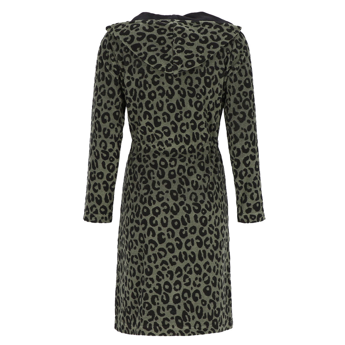 BADEMÄNTEL DAMEN KURZMANTEL MIT KAPUZE LEO 854 OLIV - 49 - Grün, Textil (Mnull) - Cawö