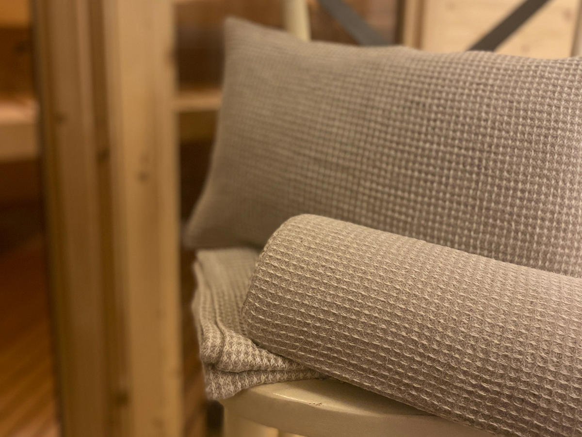 KISSENBEZUG Leinen-Waffelpique 30/50 cm - Beige/Naturfarben, Textil (30/50cm) - beties Heimtextil