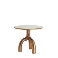 BEISTELLTISCH Mello Braun Ø50,5/45,5 cm - Braun, Metall (50.5/50.5/45.5cm) - Light & Living